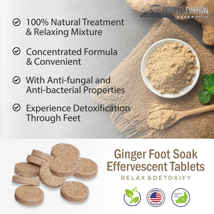 Gear Elevations: Ginger Foot Soak Tablets. - Gear Elevation