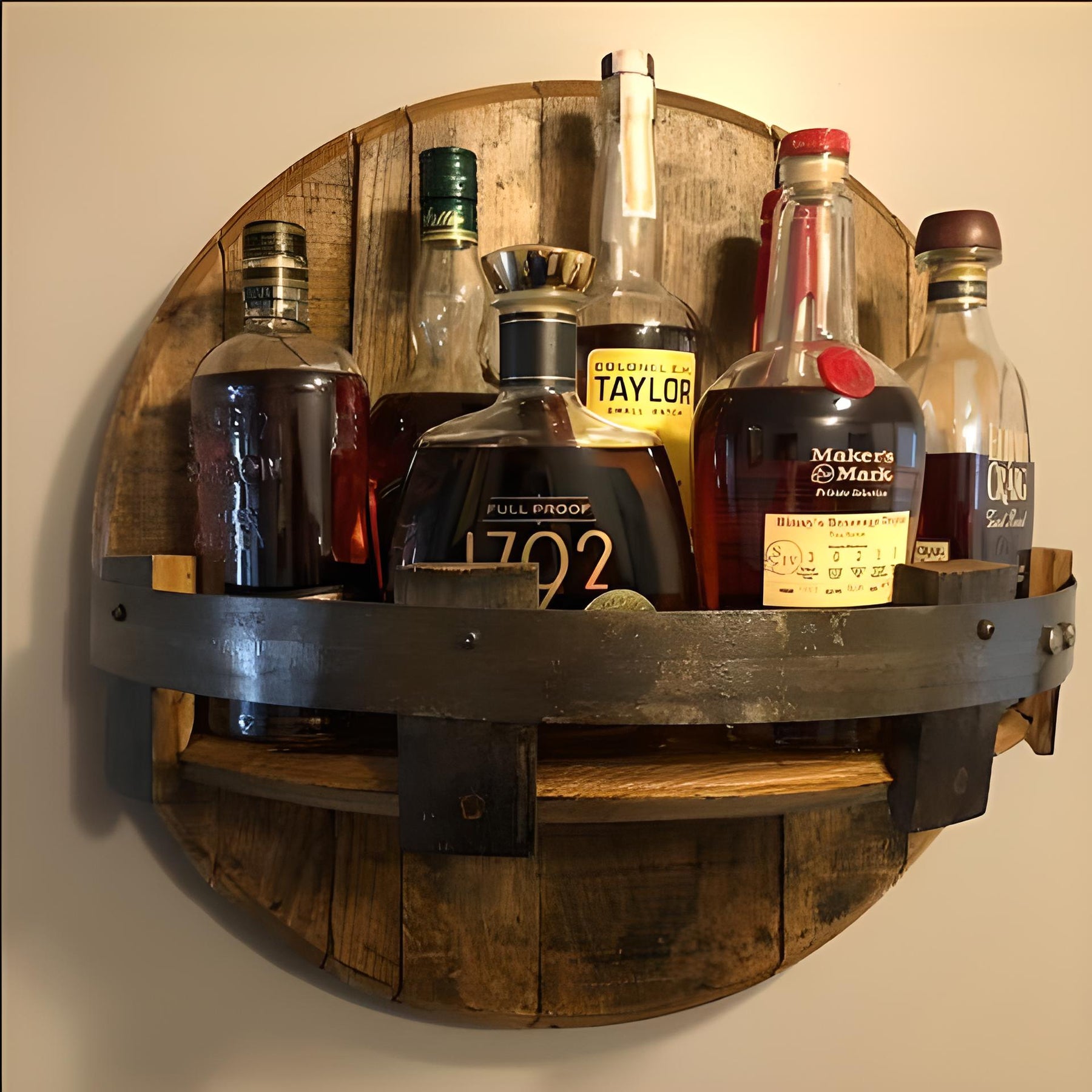 Sipping Style: Elevate Your Home Decor with a Bourbon Whiskey Barrel Shelf - Gear Elevation