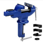 2 in 1 Bench Vise - Universal Wide Application 360 Degree Rotation High Hardness for Woodworking - Gear Elevation