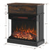 25 - Inch Stand Side Table with 3 - Sided Glass Electric Fireplace - Gear Elevation