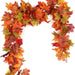 2M Artificial Autumn Maple Leaf Garland– Lush Autumn Vine for Thanksgiving & Halloween Decor - Gear Elevation