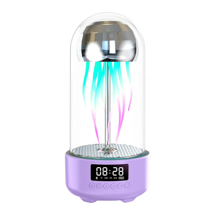 3 - in - 1 Jellyfish Lamp with Clock - Luminous Portable Stereo, Smart Decoration Bluetooth Speaker - Gear Elevation