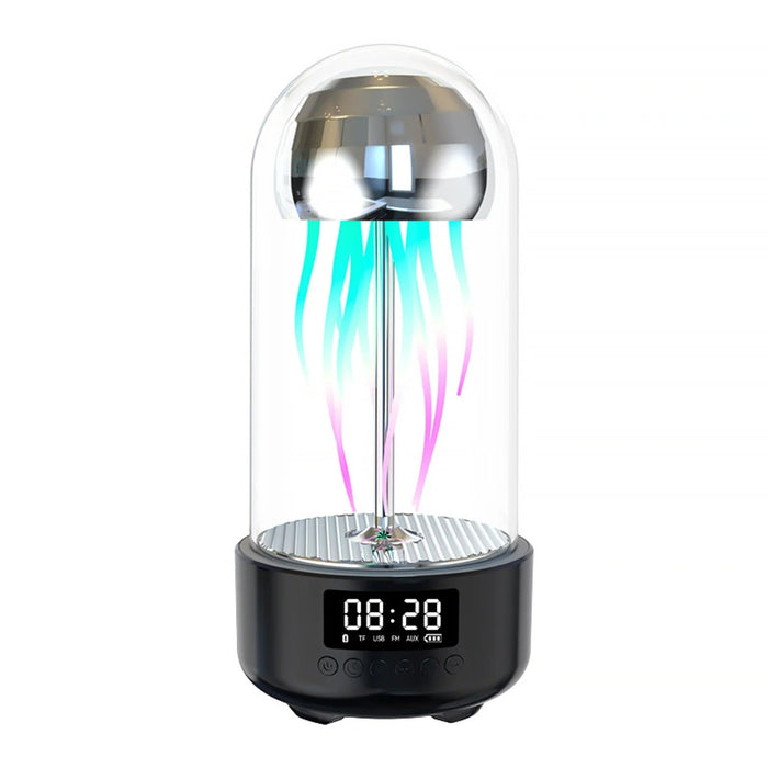 3 - in - 1 Jellyfish Lamp with Clock - Luminous Portable Stereo, Smart Decoration Bluetooth Speaker - Gear Elevation