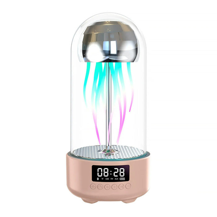 3 - in - 1 Jellyfish Lamp with Clock - Luminous Portable Stereo, Smart Decoration Bluetooth Speaker - Gear Elevation