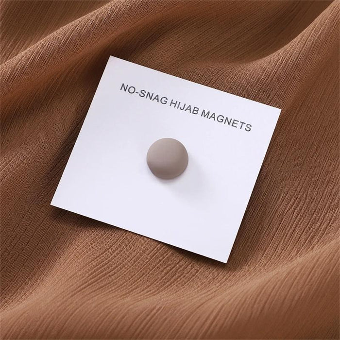 Macaron Magnetic Hijab Clips – Luxe No-Hole Pins with Strong Metal Plating for Secure and Stylish Muslim Scarf Fastening