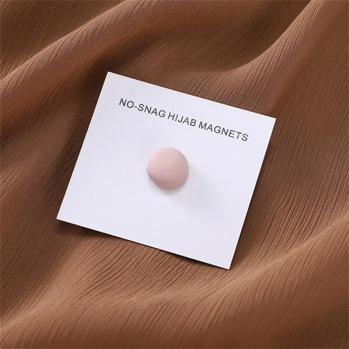 Macaron Magnetic Hijab Clips – Luxe No-Hole Pins with Strong Metal Plating for Secure and Stylish Muslim Scarf Fastening