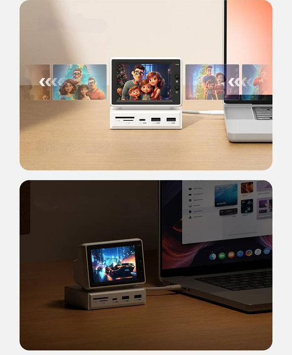 3.5 - Inch IPS Mini Screen – The Ultimate CPU, RAM, and HDD Data Monitor for Your Laptop, PC, or MacBook with Convenient USB - C Hub! - Gear Elevation