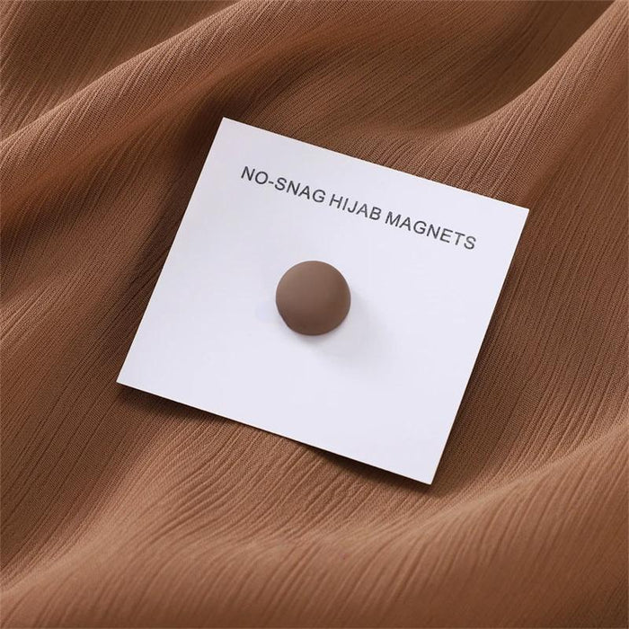 Macaron Magnetic Hijab Clips – Luxe No-Hole Pins with Strong Metal Plating for Secure and Stylish Muslim Scarf Fastening