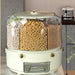 360° Rotating Grain Dispenser - Multi - Compartment Storage - Gear Elevation