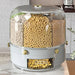 360° Rotating Grain Dispenser - Multi - Compartment Storage - Gear Elevation