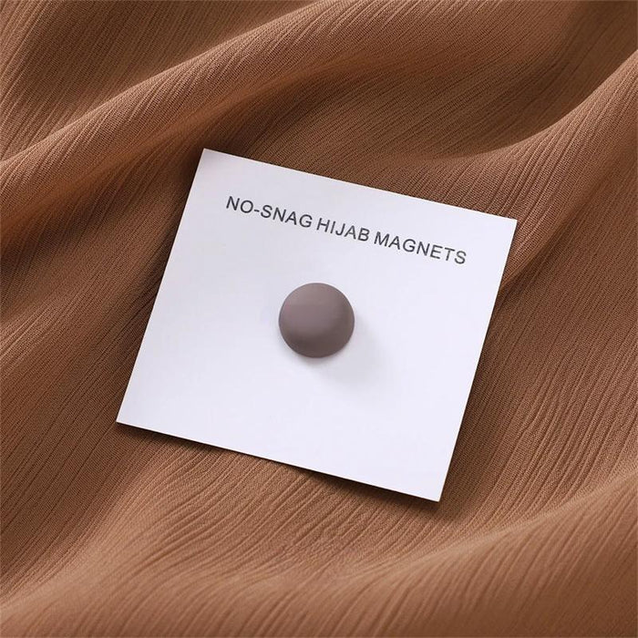 Macaron Magnetic Hijab Clips – Luxe No-Hole Pins with Strong Metal Plating for Secure and Stylish Muslim Scarf Fastening