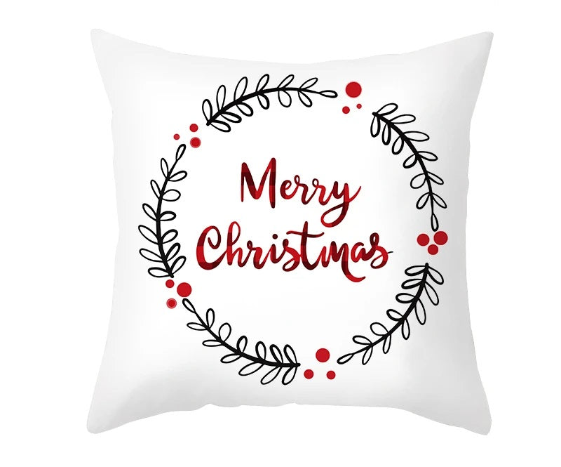 Christmas Cushion Cover – Festive Santa & Elk Design for Holiday Decor & Perfect New Year Gift! - Gear Elevation