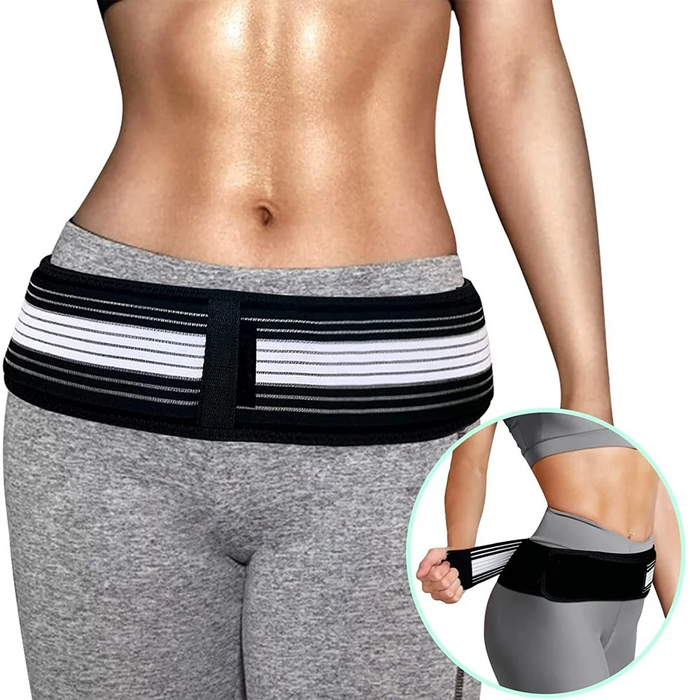 Lumbar Hip Belt Reliever - Waist Sacroiliac Hip Belt for Alleviates Sciatic, Pelvic, Lowe Back, Lumbar, and Sacral Nerve Pain