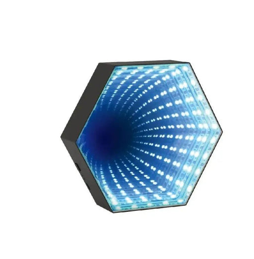 3D Infinity Mirror Tunnel Light - Hypnotic RGB Illumination - Gear Elevation