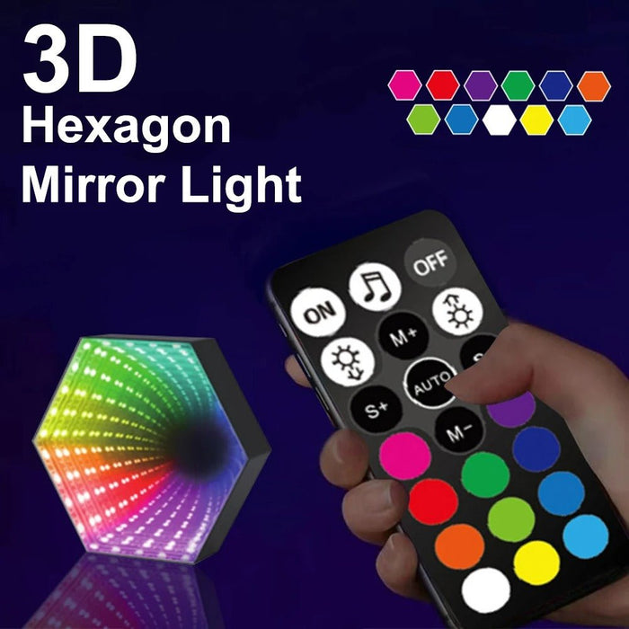 3D Infinity Mirror Tunnel Light - Hypnotic RGB Illumination - Gear Elevation