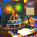 3D Pop - Up Birthday Card with Envelope – Fireworks Design with Lights & Sound - Gear Elevation