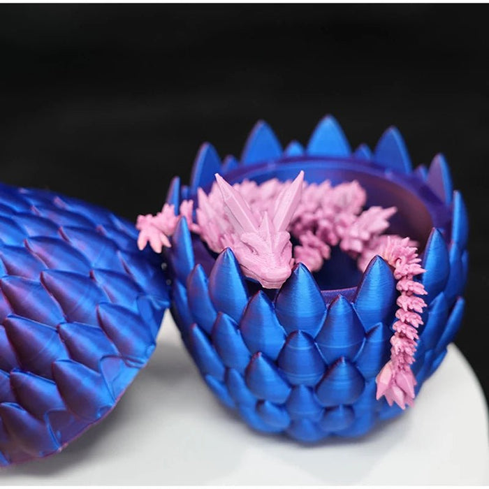 3D Printed Easter Crystal Dragon Egg – Enchanting Desktop Ornament, Easter Sculpture, and Magical Gift for Kids - Gear Elevation