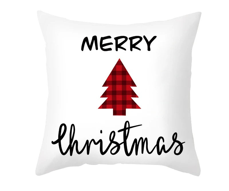 Christmas Cushion Cover – Festive Santa & Elk Design for Holiday Decor & Perfect New Year Gift! - Gear Elevation