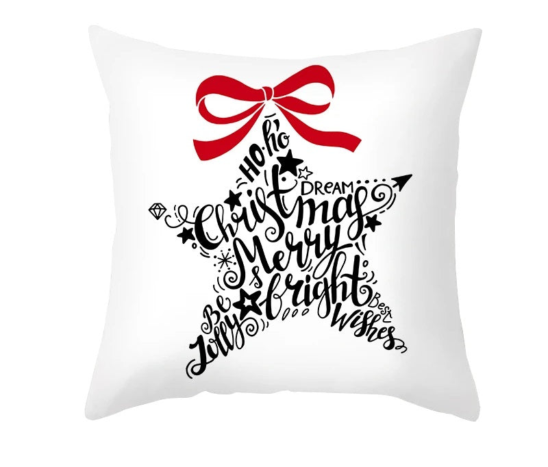 Christmas Cushion Cover – Festive Santa & Elk Design for Holiday Decor & Perfect New Year Gift! - Gear Elevation