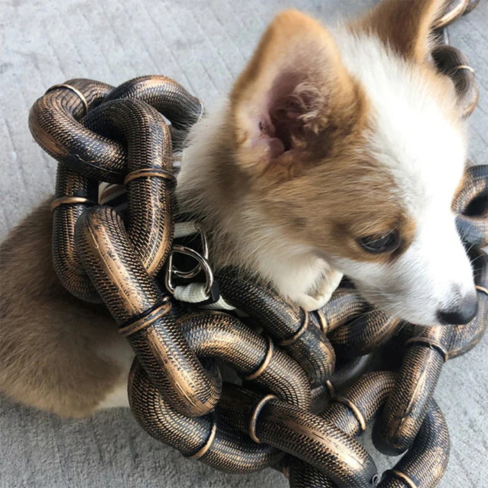 Simulation Chain for Dogs - Stylish, Lightweight Dog Leash