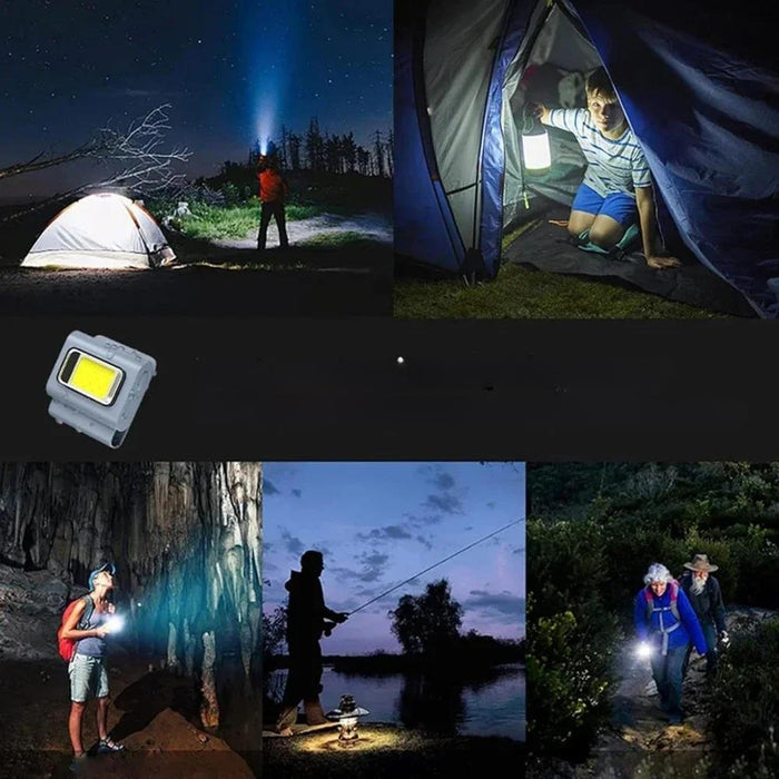 6W LED Portable Magnetic Headlamp – Rechargeable Light for Outdoor Adventures, Perfect for Camping, Fishing, and Exploration - Gear Elevation