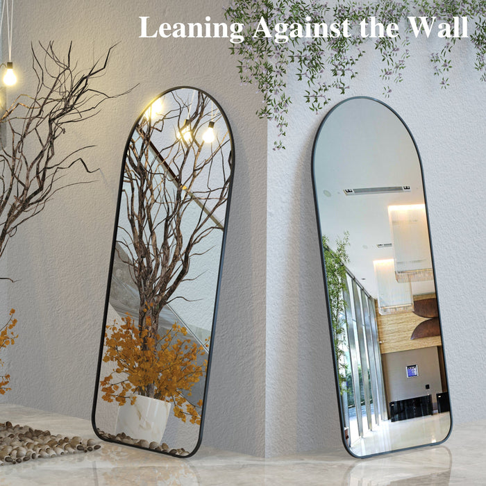 71" × 32" Big Full Body Mirror for Bedroom, Oversized Floor Mirror, Large Standing Mirror, Living Room Dressing Mirror, Leaning Against the Wall - Gear Elevation