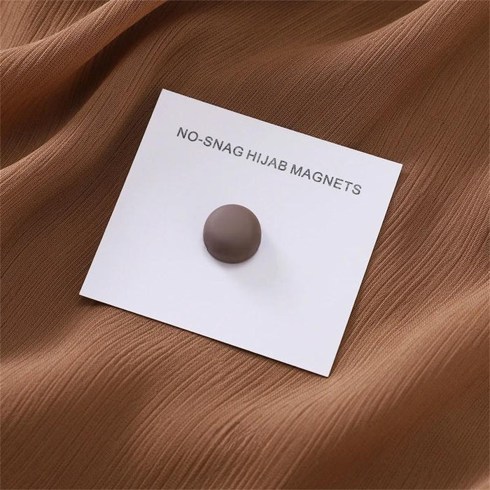 Macaron Magnetic Hijab Clips – Luxe No-Hole Pins with Strong Metal Plating for Secure and Stylish Muslim Scarf Fastening