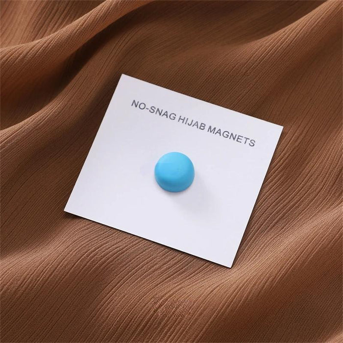 Macaron Magnetic Hijab Clips – Luxe No-Hole Pins with Strong Metal Plating for Secure and Stylish Muslim Scarf Fastening