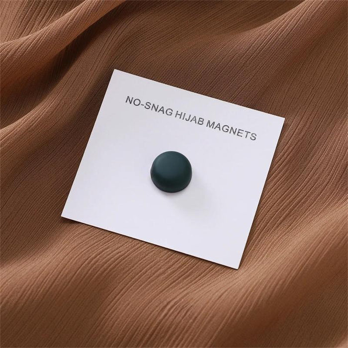 Macaron Magnetic Hijab Clips – Luxe No-Hole Pins with Strong Metal Plating for Secure and Stylish Muslim Scarf Fastening