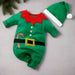 Adorable Christmas Elf Jumpsuit for Newborn – Soft & Cozy Long Sleeve Outfit for Boys and Girls (0 - 18 Months) Perfect for Christmas Celebrations - Gear Elevation