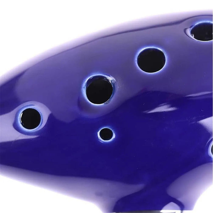 Alto C Ceramic Ocarina – 12 - Tone Beginner & Professional Musical Instrument - Gear Elevation