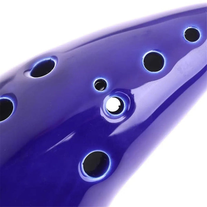 Alto C Ceramic Ocarina – 12 - Tone Beginner & Professional Musical Instrument - Gear Elevation