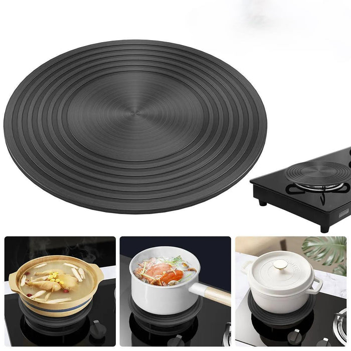 Aluminum Alloy Heat - Conductive Discs – Gas Stove Pot Protectors for Even Cooking, Anti - Burning, Thawing & Heat Insulation - Gear Elevation