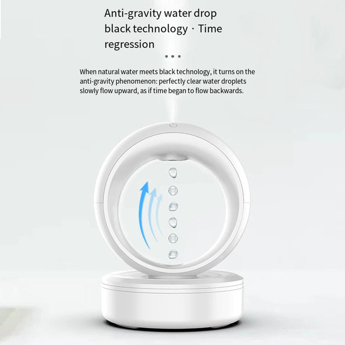 Anti - gravity Air Humidifier - 680ML Water Drop Aroma Diffuser Essential Oil Ultrasonic Levitating Mist Maker - Gear Elevation