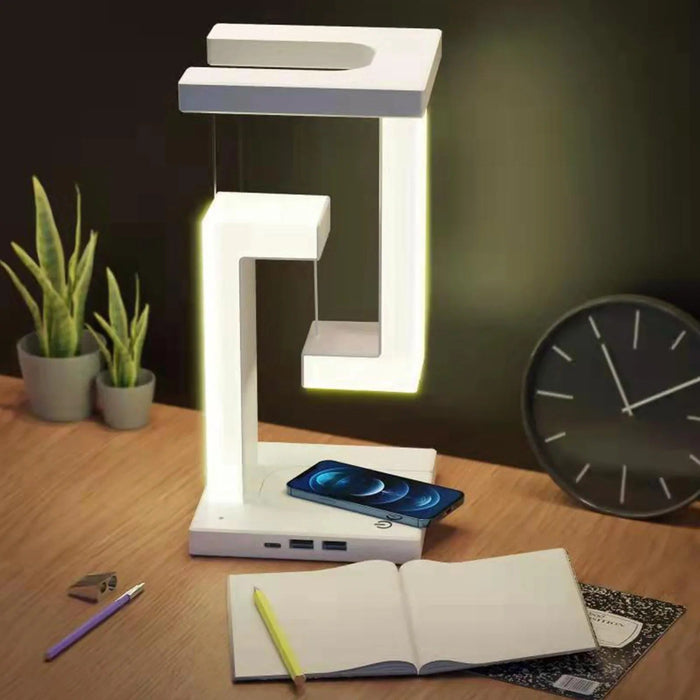 Anti - Gravity Night Light - LED Table Lamp for Bedroom Bedside Decor - Gear Elevation