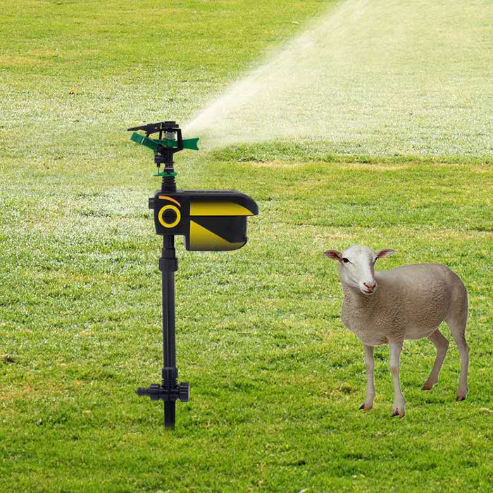 Automatic Motion-Activated Animal Repellent Garden Sprinkler - Animal Sensor Outdoor Lawn Yard Water Sprinkler - Gear Elevation