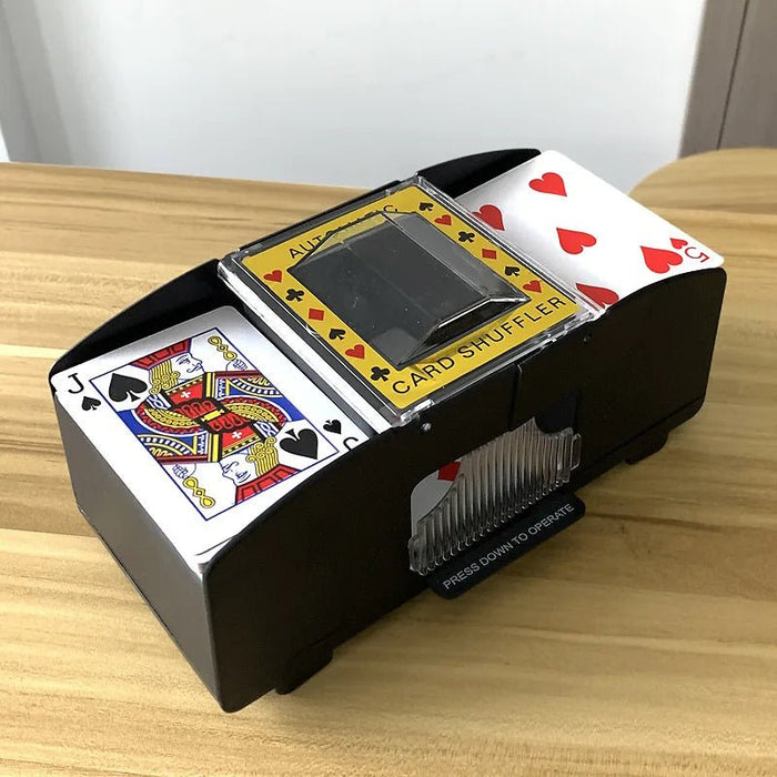 Automatic Playing Card Shuffler – Perfect for 2 - 6 Decks, Battery - Free Precision for Smooth, Hands - Free Gameplay - Gear Elevation