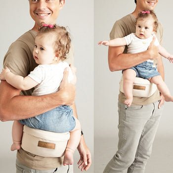 Baby Carrier Waist Stool - Shock Absorption Hip Seat Surface for Newborns & Toddlers - Gear Elevation