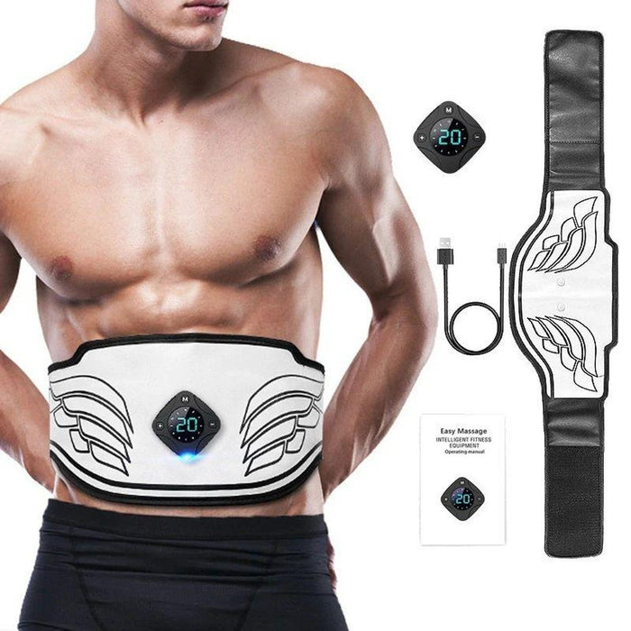 Belly Fat Reduction Massage Belt - Massage Levels EMS Abdominal Vibration Belt - Gear Elevation