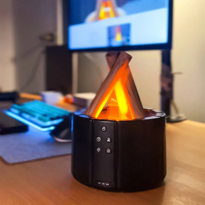 Bonfire Air Humidifier Campfire - Bonfire Aromatherapy Essential Oil Diffuser for Home, Bedroom, Office - Gear Elevation