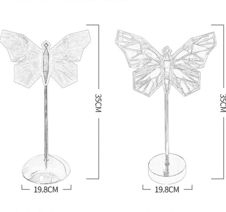 Butterfly Acrylic Shape LED USB Table Lamp - Whimsical Glow - Gear Elevation