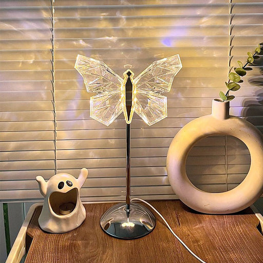 Butterfly Acrylic Shape LED USB Table Lamp - Whimsical Glow - Gear Elevation