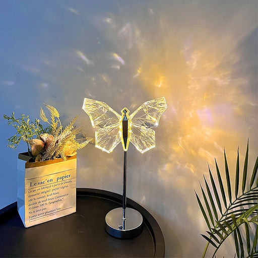 Butterfly Acrylic Shape LED USB Table Lamp - Whimsical Glow - Gear Elevation