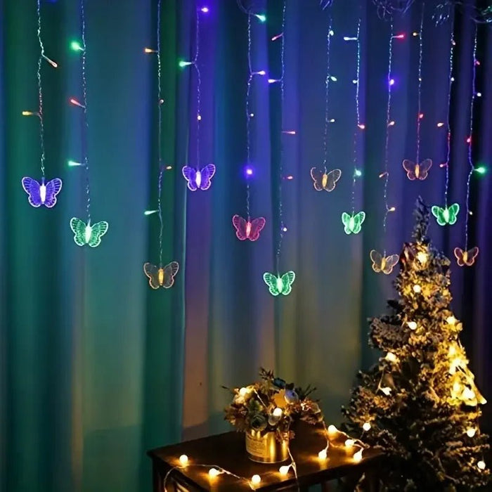 Butterfly LED String Lights – 96 Twinkling LEDs with USB Charger & Remote Control, Perfect for Weddings & Parties - Gear Elevation