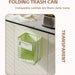 Cabinet Hanging Folding Trash Can - Hanging Small Trash Can with Lid for Cupboard, Bathroom and Bedroom - Gear Elevation