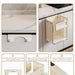 Cabinet Hanging Folding Trash Can - Hanging Small Trash Can with Lid for Cupboard, Bathroom and Bedroom - Gear Elevation