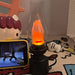 Calcifer Flameless Night Light - Halloween Retro Decorative Candle Light, Cartoon Anime Kerosene Lamp for Bedroom Bedside Table - Gear Elevation