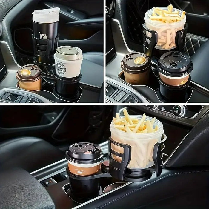 Car Expander Dual Cup Holder - Multifunctional Water Cup Mount Stand - Gear Elevation