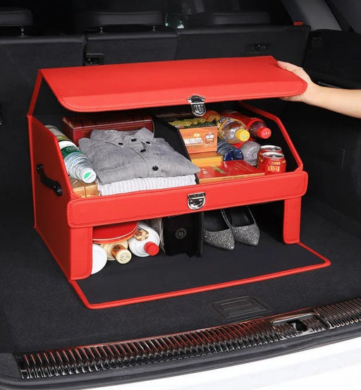 Car Trunk Organizer – Transform Your Vehicle with This Stylish Multi - Functional Leather Storage Bag for Effortless Tidying and Tool Management - Gear Elevation