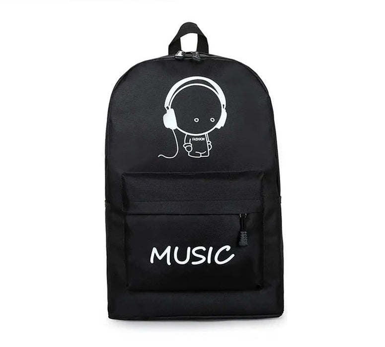 Cartoon - Inspired Luminous School Backpack – Stylish Daypack with USB Charging Port & Secure Lock for Boys and Girls (Under 15.6 inches) - Gear Elevation